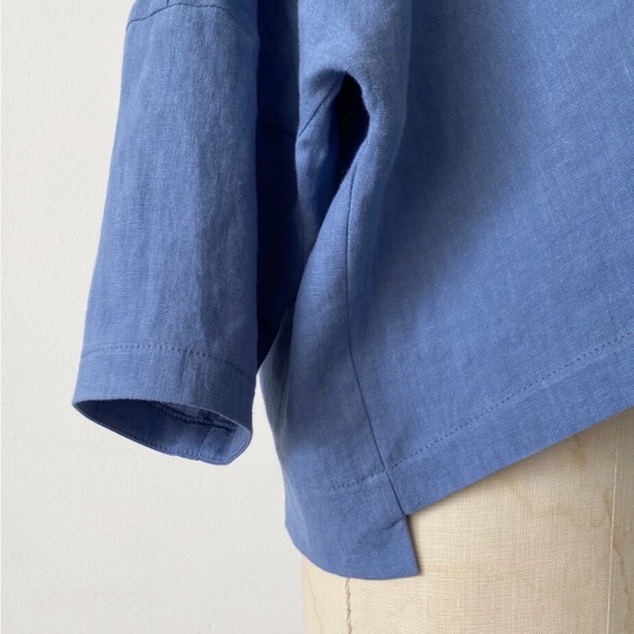 NWOT; Linen button up jacket by Hoi Bo - Picture 5 of 10